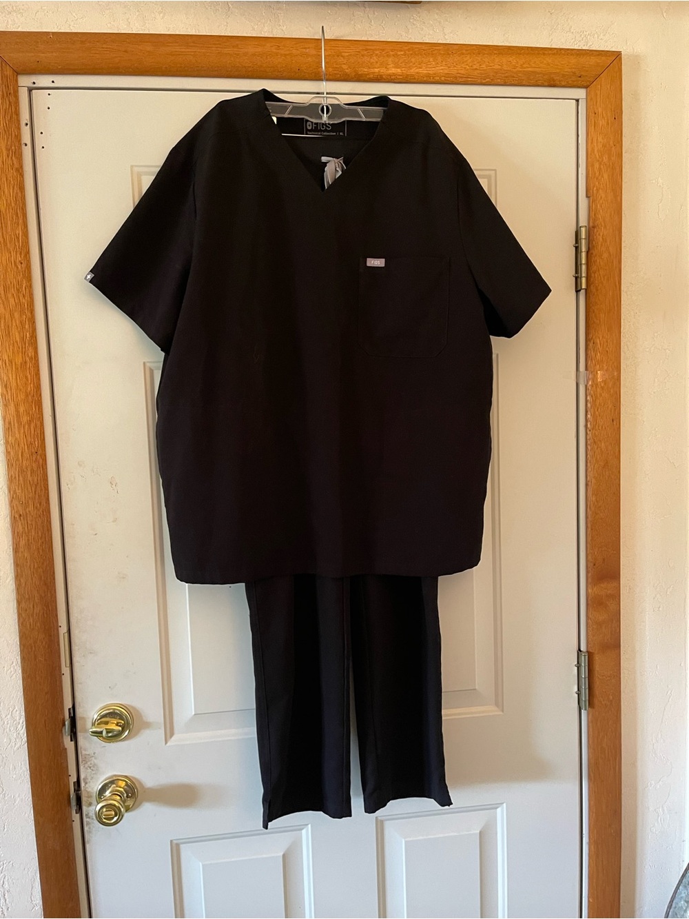 FIGS scrubs women set Top XL Pants XL/T Black nursing Medical